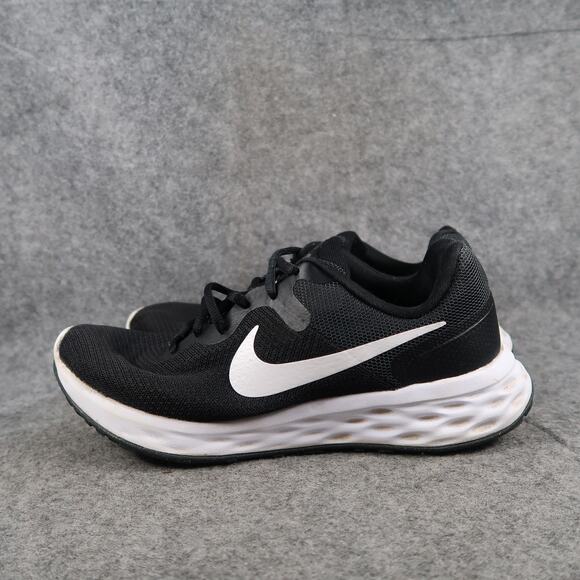 Nike Shoes Womens 8.5 W Revolution Running Sneaker Athletic Trainer Black White - Picture 4 of 12